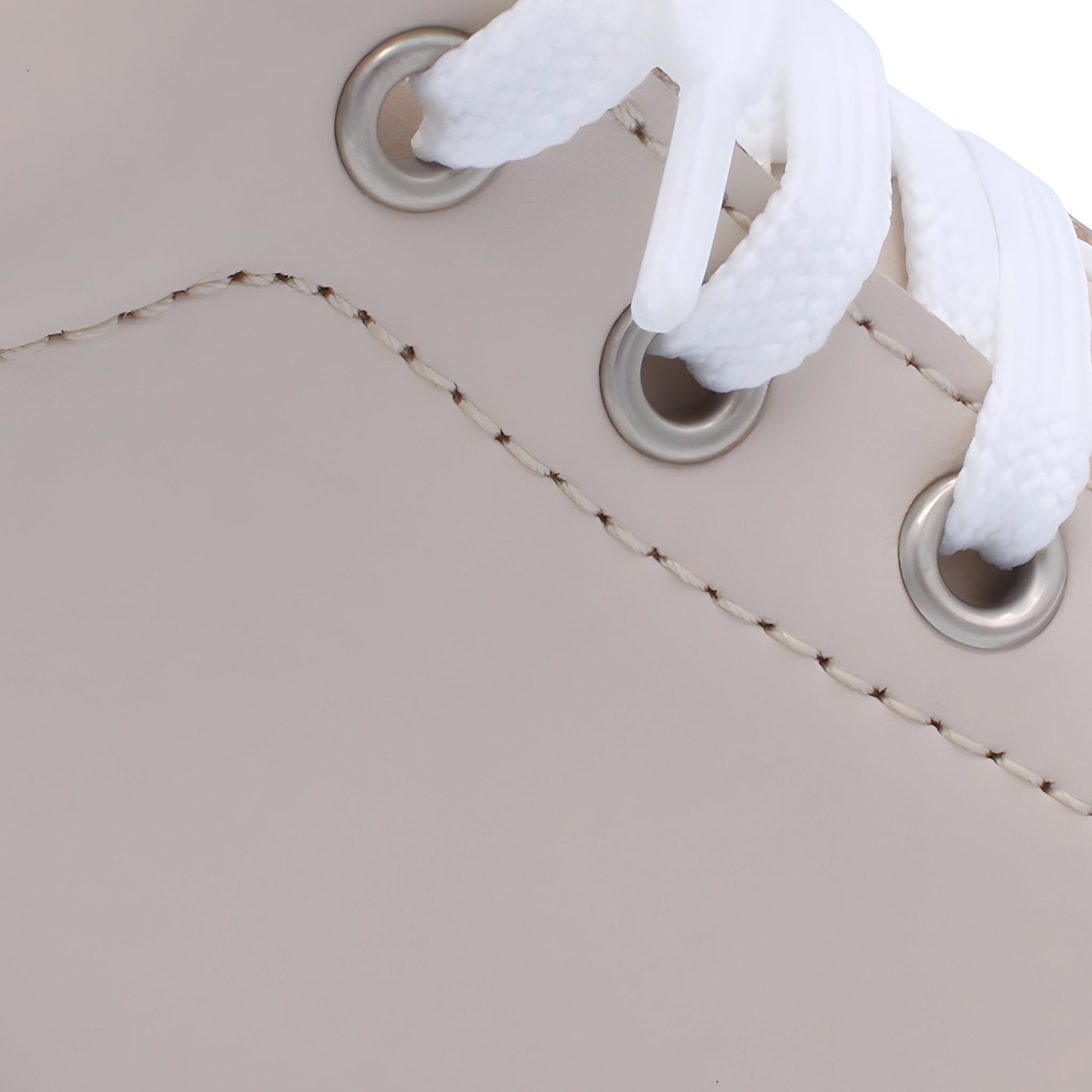 'Danilo' Boys Nude Leather High-Tops