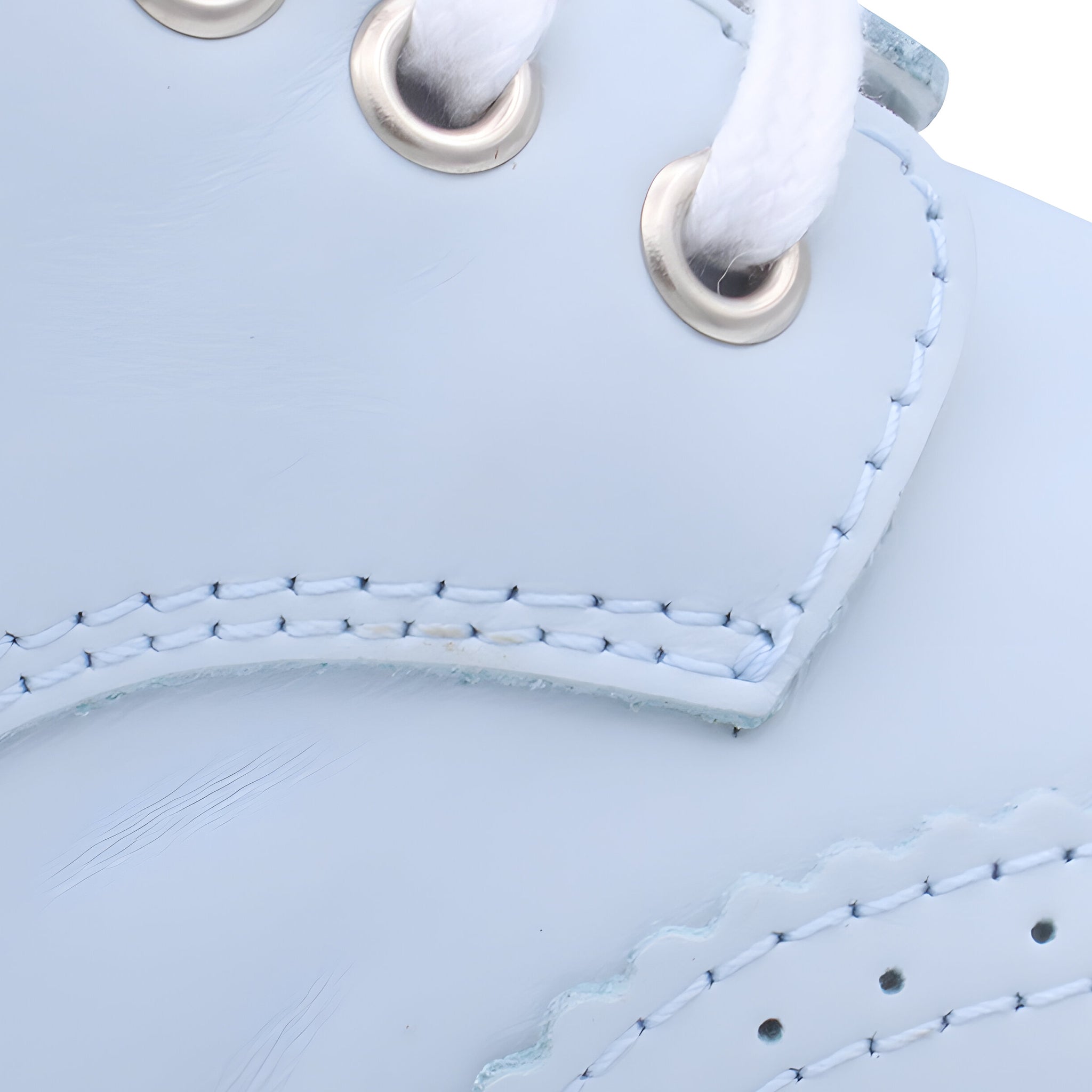 'Francisco' Boys Pale Blue Leather Brogue Trainers