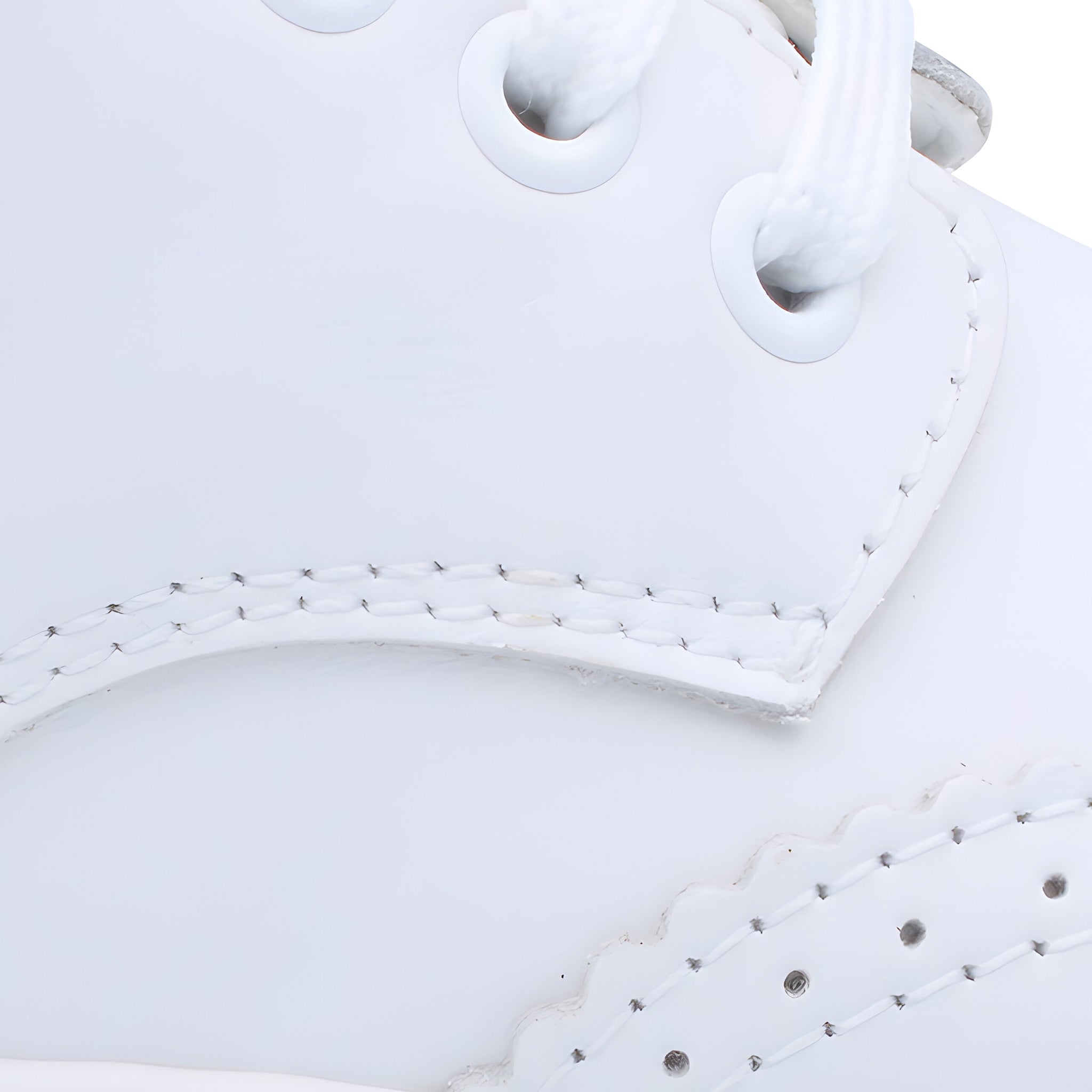 'Francisco' Boys White Leather Brogue Trainers