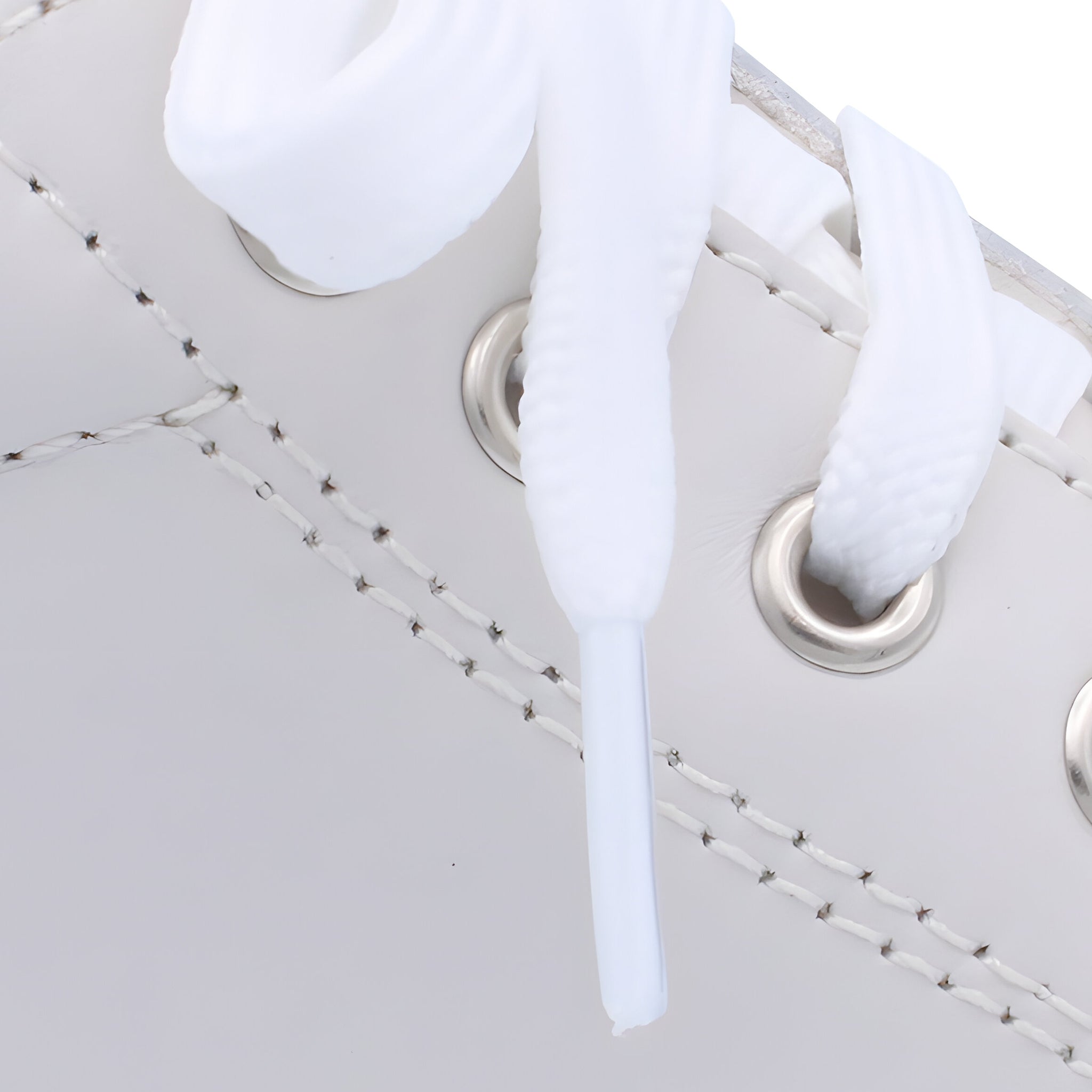 'Luca' Boys Beige Leather with Nude High-Tops