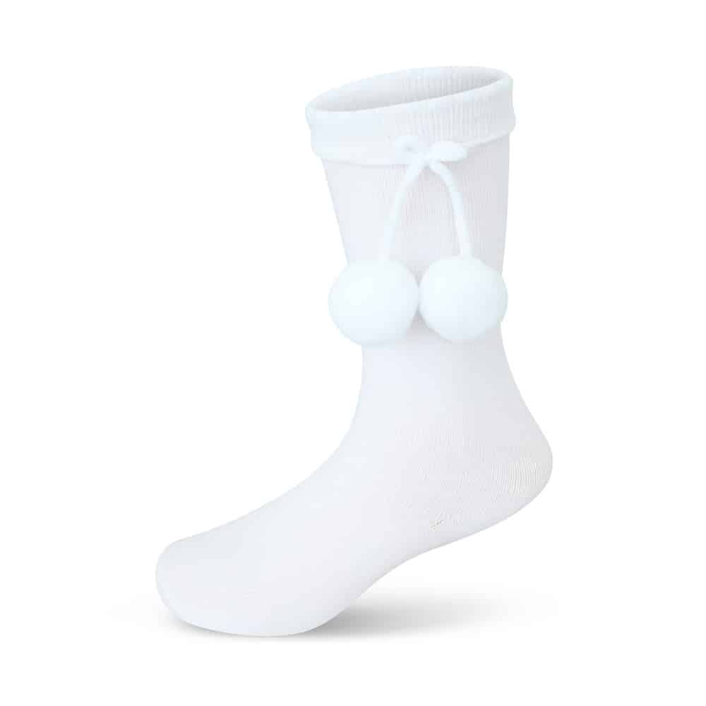 Knee High Pom Pom Socks - Babyshoes