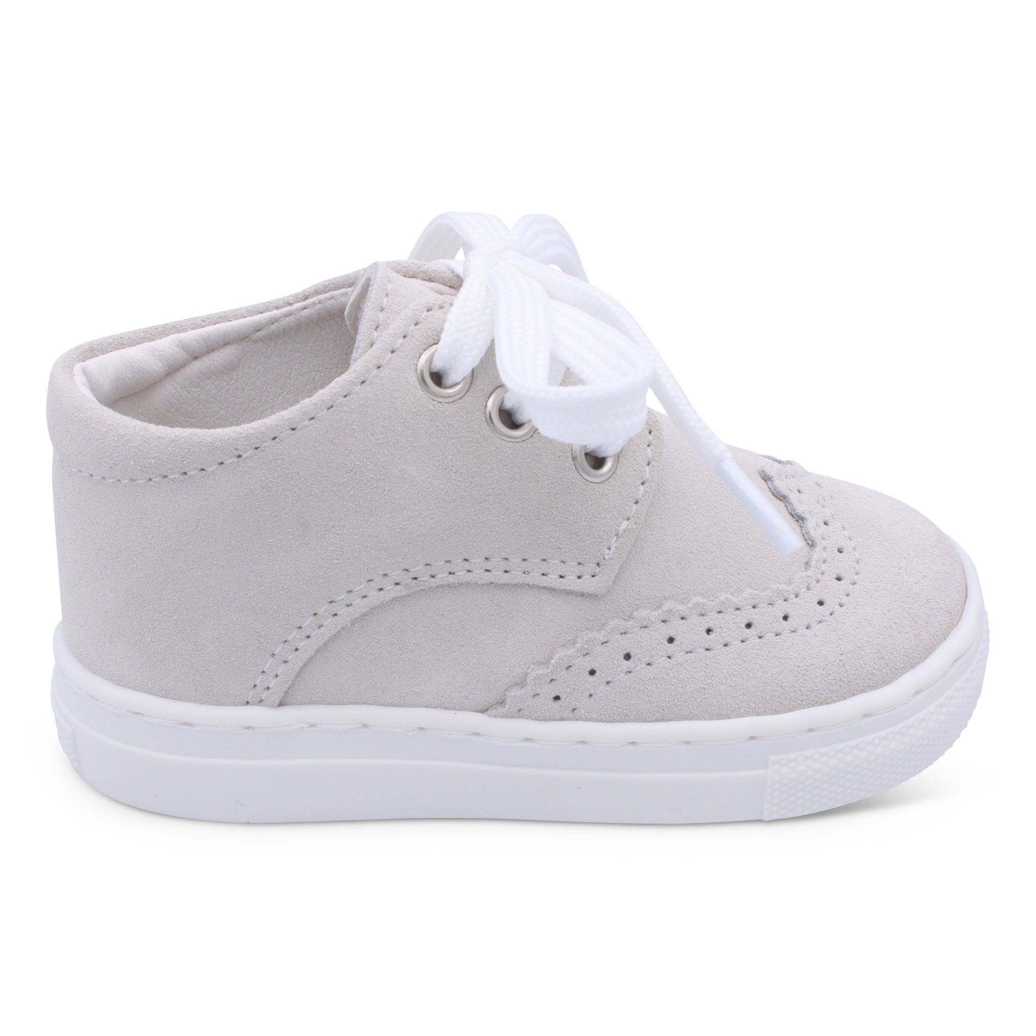 'Francisco' Boys Beige Suede Brogue Shoes