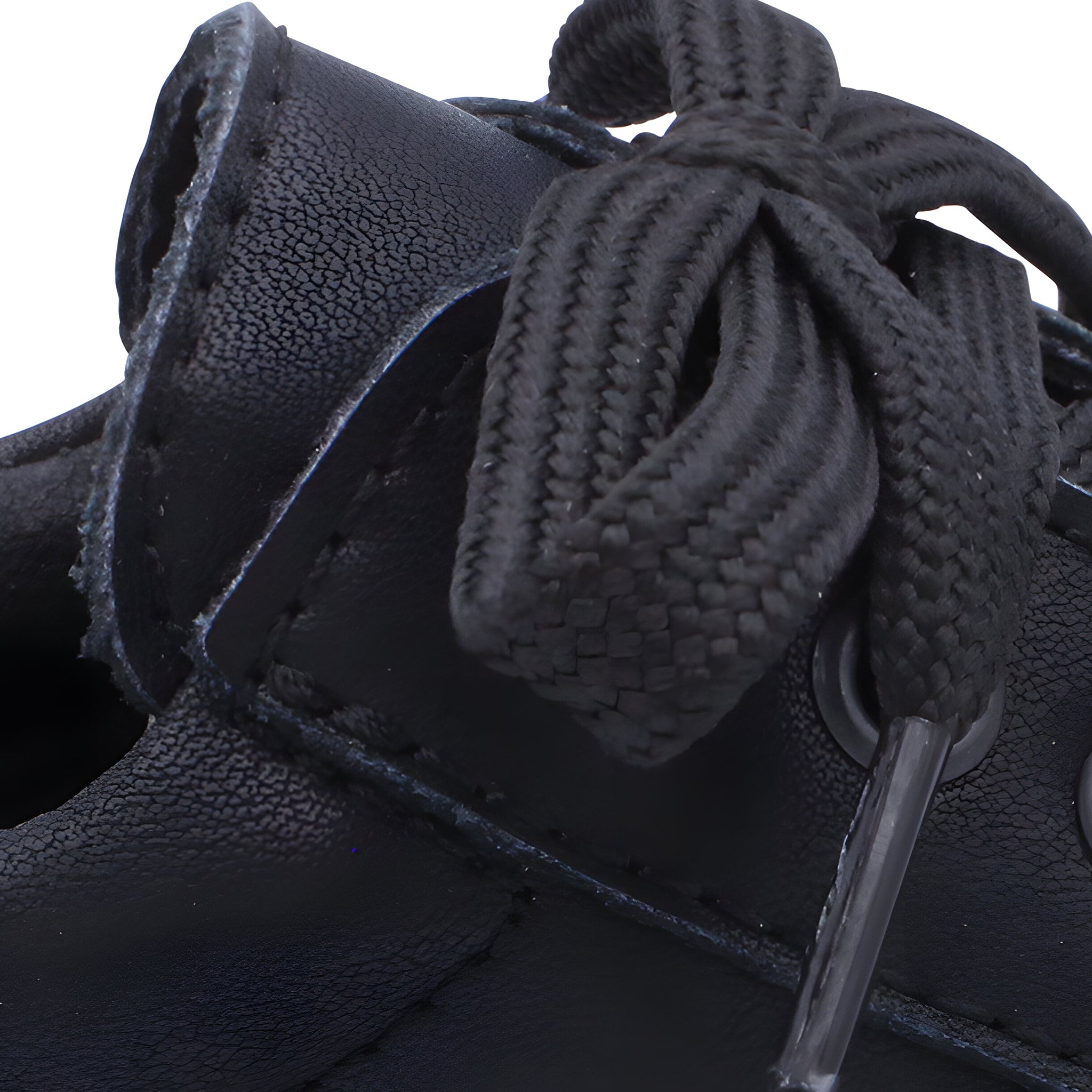 'Joao' Boys Black Leather Lace School Shoes